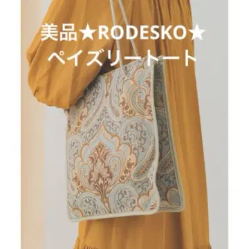 새상품급 RODESKO 페이즐리 토트