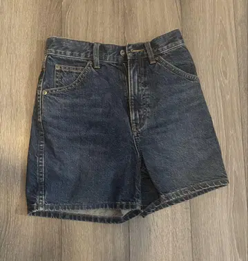 새상품 UNIQLO U 다크 데님 숏팬츠