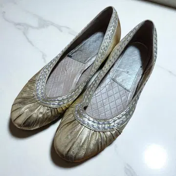 [ 24cm ] REGAL 리갈 플랫슈즈 골드