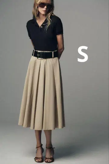 ZARA 자라 배색 벨트 원피스 새 상품, 미사용