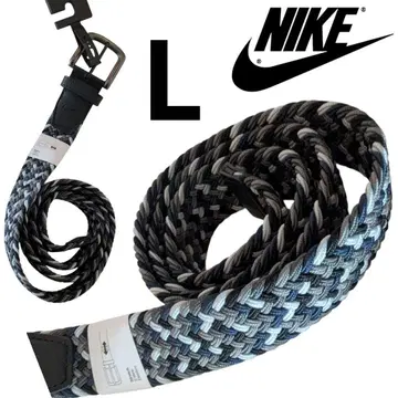 Nike 웨빙 벨트 블랙/그레이/화이트