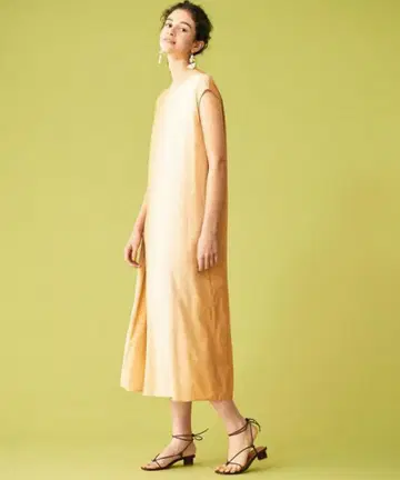 GALERIE VIE 워셔블 레이온 롱 원피스