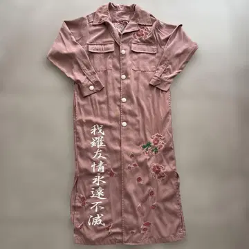 핑크 자수 특공복 sugar L-XL