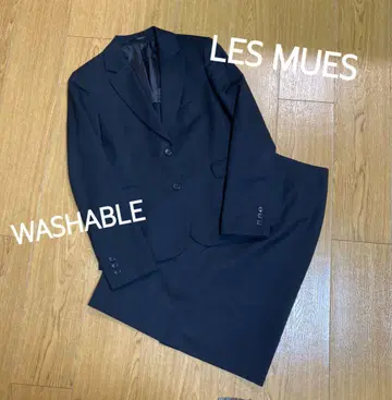 LES MUES 수트 워셔블 블랙 취업 스커트