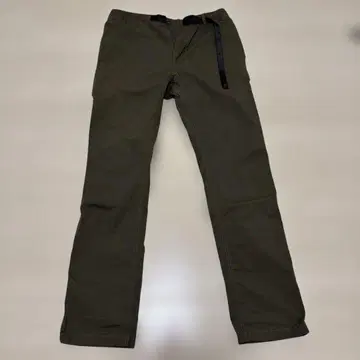 그라미치 올리브 조정 가능한 벨트 팬츠