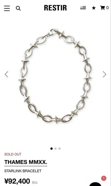 THAMES MMXX. STARLINK BRACELET STERLING
