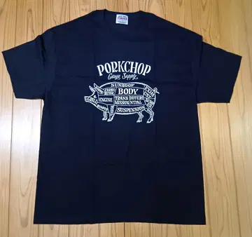 PORKCHOP PORK FRONT TEE BLACK XL