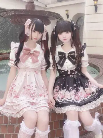 ManyHeartAfternoontea 패턴 셋업 반팔