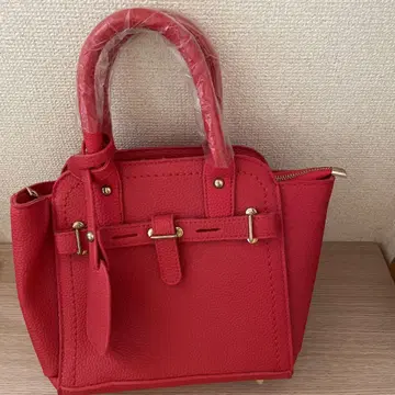 빨간색 미니 핸드백