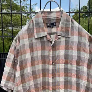 80s DAKS 닥스 박스 셔츠 박스 실루엣 오픈 카라