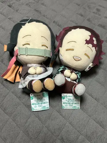 탄지로 네즈코 봉제 인형 세트