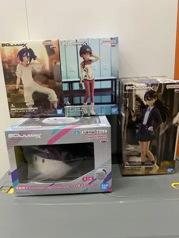 기동전사 Gundam GQuuuuuuX 캐릭터 프라이즈 피규어 4체 세트