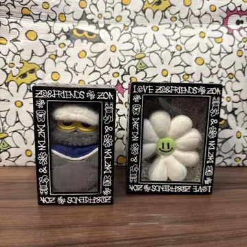 ZOA와 A&NE 봉제 인형 키링 2개 세트