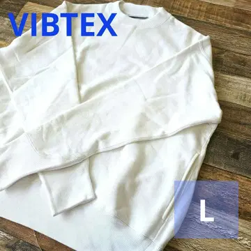 VIBTEX VIB 맨투맨 셔츠 스웨트 트레이닝복 화이트 L 2