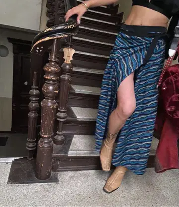 Juemi Hain Jacquard Wrap Skirt