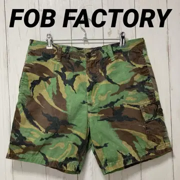 FOB FACTORY 하프 팬츠 카모플라주 M 사이즈