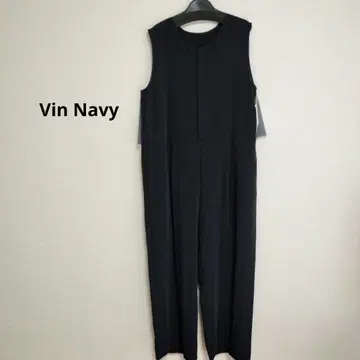 새상품 네이비 슬리브리스 팬츠 셋업 튤 vin navy 일본제