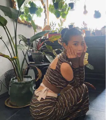Juemi Hain 자카드 랩 스커트