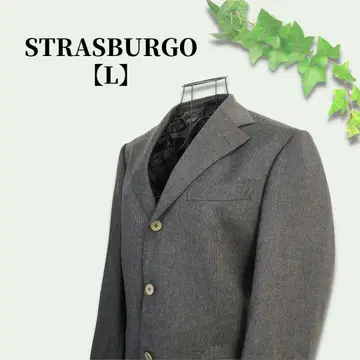 심플 깔끔 스타일 STRASBURGO 그레이 테일러드 자켓