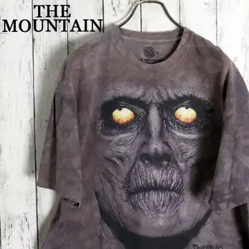 ! THE MOUNTAIN 멕시코 좀비 얼굴 호러 프린트 티셔츠
