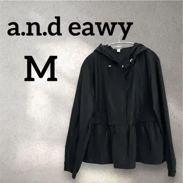 a.n.d eawy [ M ] 후드 부착 점퍼 블랙