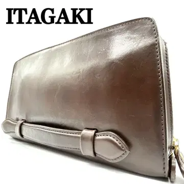 [고급] ITAGAKI 이타가키 올 가죽 클러치백 세컨드 백