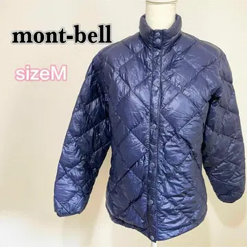 몽벨 라이트 다운 하이넥 사이즈 M 긴팔 네이비
