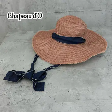 Chapeau d'O 샤포드오 스트로우 햇 리본 밀짚모자
