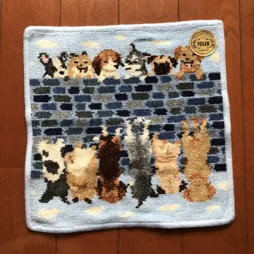 페일러 FELT 강아지와 고양이 디자인 손수건