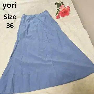[ 오샤레 yori ] 라이트 블루 스커트 사이즈 36