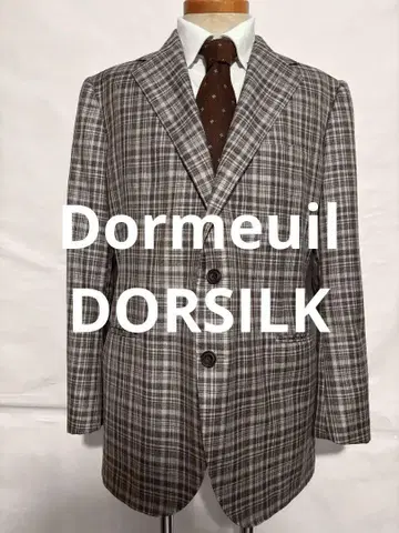 Dormeuil DORSILK 실크 울 체크 무늬 자켓 새상품급 도멜