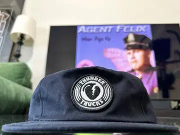 USA CA Thunder Trucks 스케이트보드 캡 블랙
