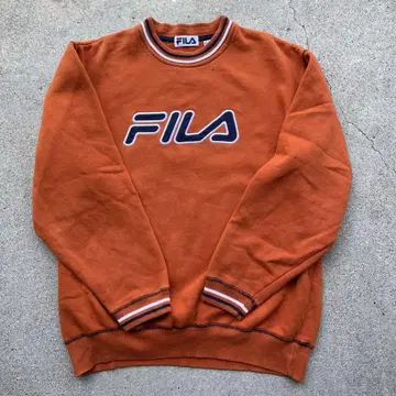 fila orange big logo sweat