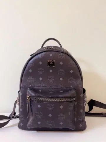 MCM 블랙 백팩 S 사이즈