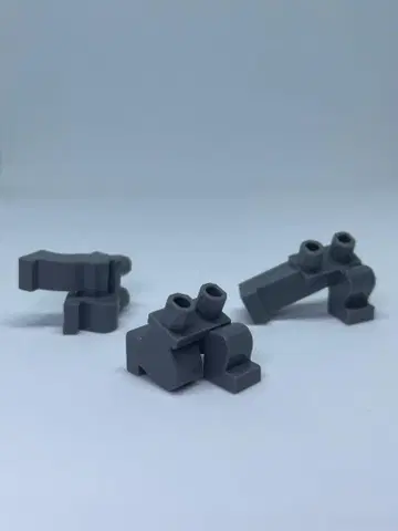 LEGO 커스텀 레그 3종 세트 그레이 스타 워즈 WW2 아미