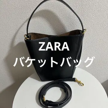 컨디션 최상 ZARA 버킷 백 블랙