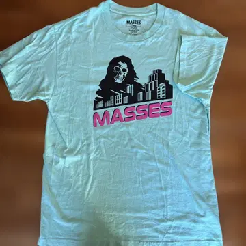 MASSES 스컬 디자인 티셔츠 L 사이즈