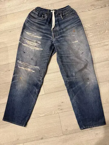 US 산겐자야 FakeVintageDenimEasyPants