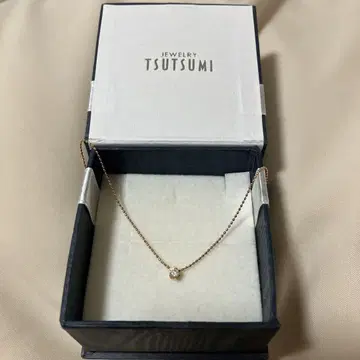 TSUTSUMI 싱글 볼 다이아 목걸이