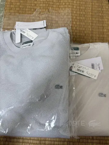[ 새상품 ] LACOSTE*DOORS 메쉬 티셔츠 2개 세트 사이즈 4