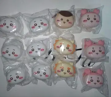 치이카와 (먼작귀) 얼굴 미니 실리콘 파우치 4종 12개