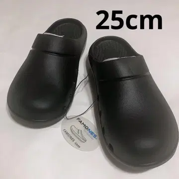 새상품 택, FAMONES 리커버리 샌들 25cm 블랙 EU40