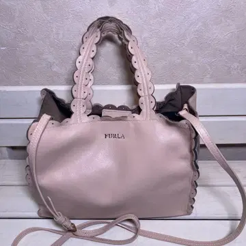 FURLA 핑크 가죽 2way 숄더, 핸드백, 풀라