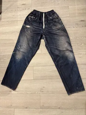 US 산겐자야 fake vintage 데님 easy pants