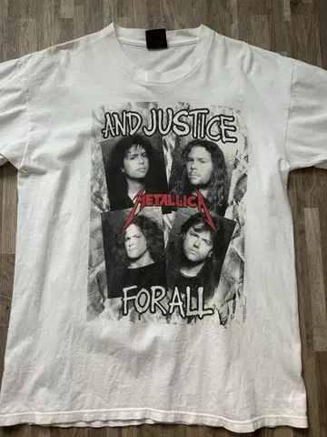 Metallica AND JUSTICE FOR ALL 셔츠 L 사이즈