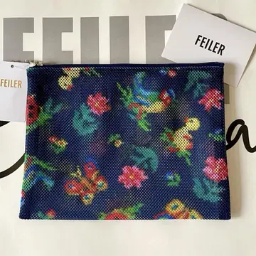 FEILER 하이디 네이비 메쉬 파우치 M 러브라리 FEILER 하이디