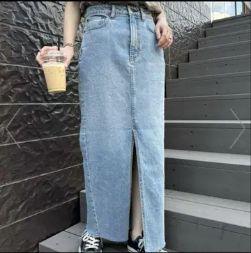 [ KELLY ] vintagedenim 타이트 슬릿 스커트