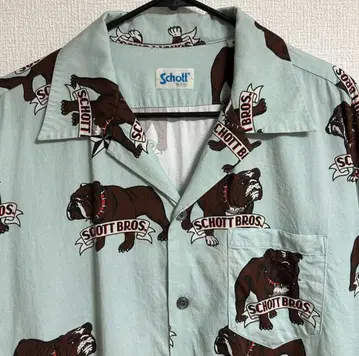 Schott NYC 반팔 셔츠 size M