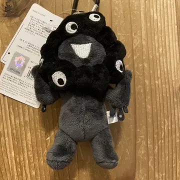 오사카 엑스포 검은색 먘먘 카라비너 키링 봉제 인형