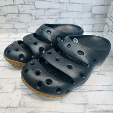 미사용품 KEEN 요기 클로그 샌들 블랙 26cm